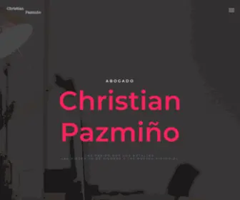 Christianpazmino.com(Abogado Master en derecho procesal y litigio oral) Screenshot