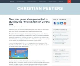 Christianpeeters.com(A Personal Blog) Screenshot