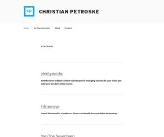 Christianpetroske.com(Build for humans) Screenshot