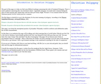 Christianpoly.org(Christian Polygyny) Screenshot