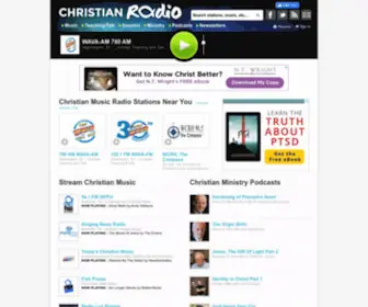 Christianradio.com(Free Online Christian Radio Stations and Music) Screenshot