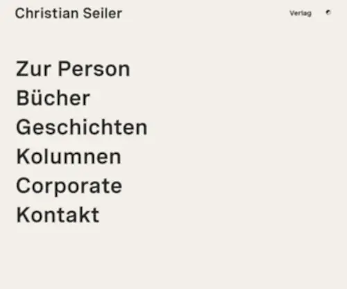 Christianseiler.com(Christian Seiler) Screenshot