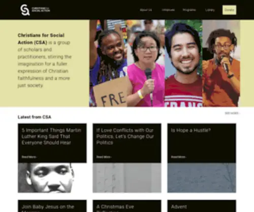Christiansforsocialaction.org(Christians for Social Action (CSA)) Screenshot