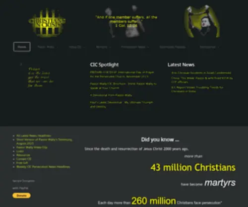Christiansincrisis.net(Christians in Crisis) Screenshot