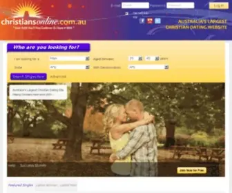 Christiansonline.com.au(Christian Dating & Christian Singles Online) Screenshot