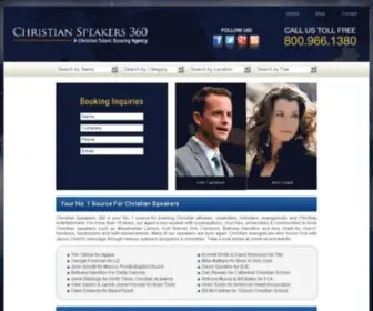 Christianspeakers360.com(Christian Speakers 360) Screenshot