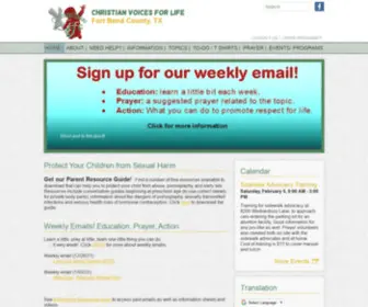 Christianvoicesforlife.org(Christian Voices for Life) Screenshot