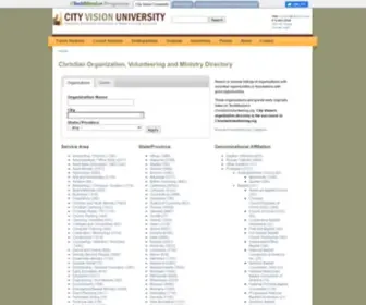 Christianvolunteering.org(City Vision University) Screenshot