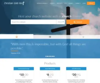 Christianwebhost.com(Church Web Hosting Solutions) Screenshot