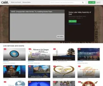 Christianworldmedia.com(Live streaming church and video on) Screenshot