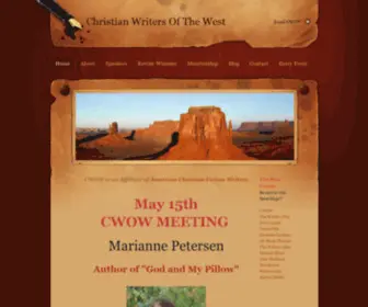 Christianwritersofthewest.com(Home page of Christian Writers of the West) Screenshot