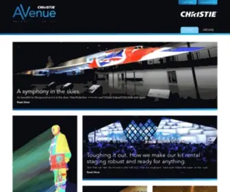 Christieavenue.com(Christie Digital) Screenshot