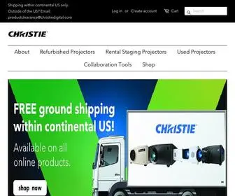 Christieclearanceprojectors.com(Christie Marketplace) Screenshot