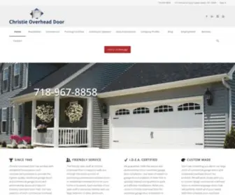 Christieoverheaddoor.com(Commercial & Residential Overhead Garage Door Installation New York) Screenshot