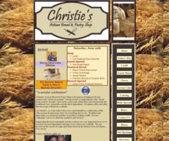 Christiesbakeshop.com(Bakery in Clinton) Screenshot