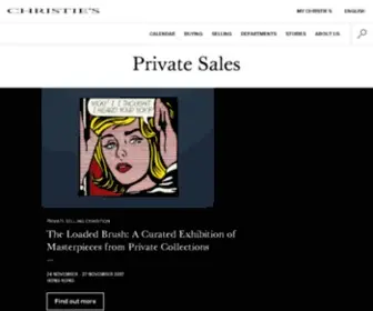 Christiesprivatesales.com(Private) Screenshot