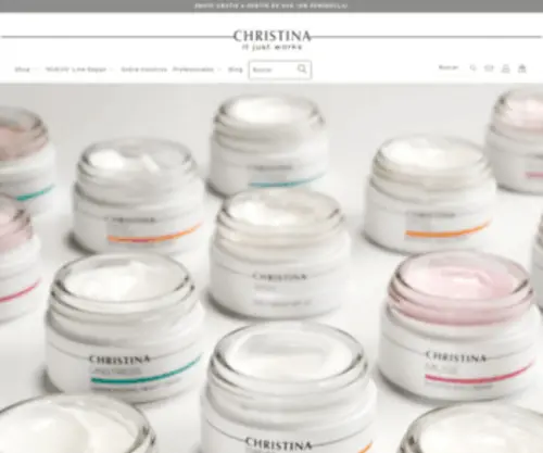 Christina-Cosmeceuticals.es(Christina Cosmetics) Screenshot