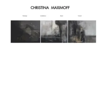 Christinamaximoff.com(Paintings) Screenshot