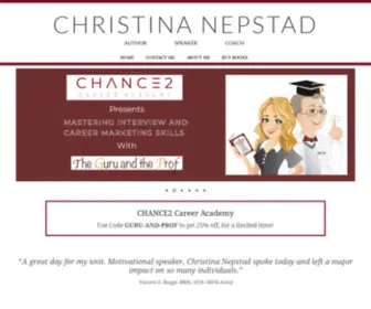 Christinanepstad.com(Christina Nepstad) Screenshot