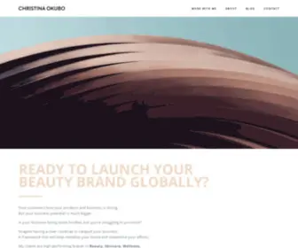 Christinaokubo.com(Build a Smart Brand) Screenshot