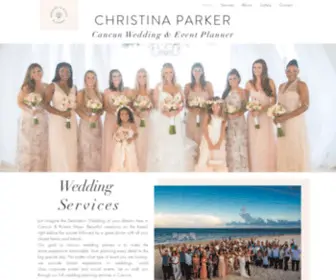 Christinaparkerevents.com(Wedding Planner in Cancun & The Riviera Maya) Screenshot