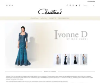 Christinasfashion.com(Quinceañera) Screenshot