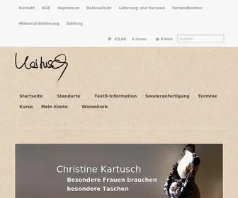 Christine-Kartusch.com(Besondere Frauen brauchen besondere Taschen) Screenshot