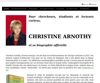 Christinearnothy.ch(Christine Arnothy) Screenshot