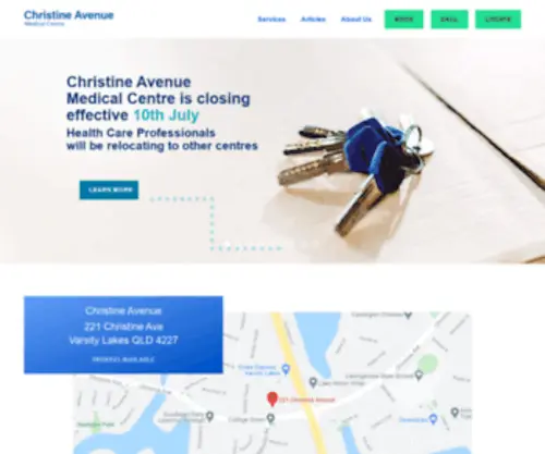 Christineavenuemedical.com.au(Christine Avenue Medical Centre) Screenshot