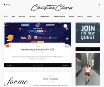 Christinecloma.com(My Blog) Screenshot