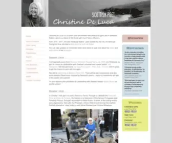 Christinedeluca.co.uk(Christine De Luca) Screenshot