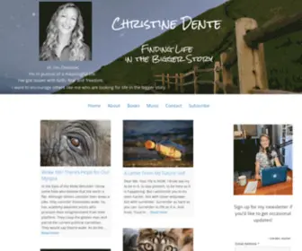 Christinedenteoutofthegrey.com(Christine Dente) Screenshot