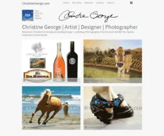 Christinegeorge.com(Artist) Screenshot