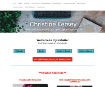 Christinekersey.com(Christine Kersey) Screenshot