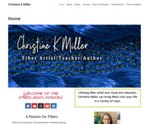 Christinekmiller.com(Christine K Miller) Screenshot