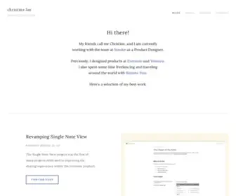Christinelee.design(Christine Lee) Screenshot