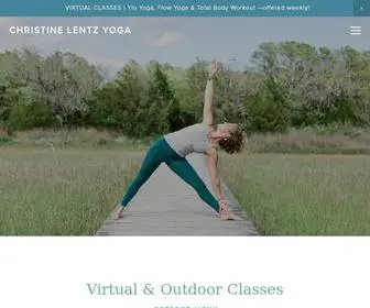 Christinelentzyoga.com(Christine Lentz Yoga) Screenshot