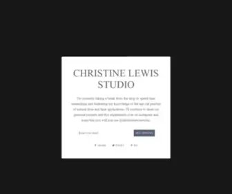 Christinelewisstudio.co.uk(Christine Lewis Studio) Screenshot