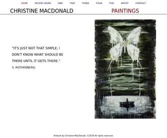 ChristinemaCDonald.com(Fine Art Paintings by Christine MacDonald) Screenshot