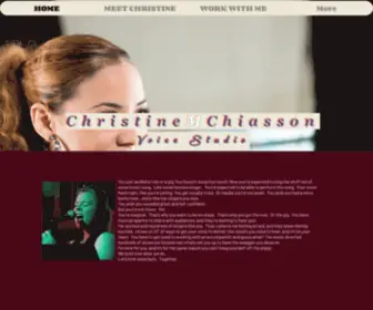 Christinemchiasson.com(Vocal Training) Screenshot