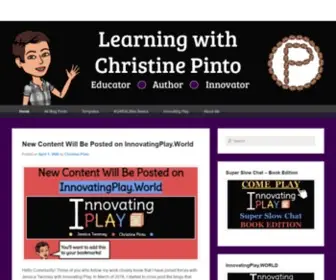 Christinepinto.com(Learning with Christine Pinto) Screenshot