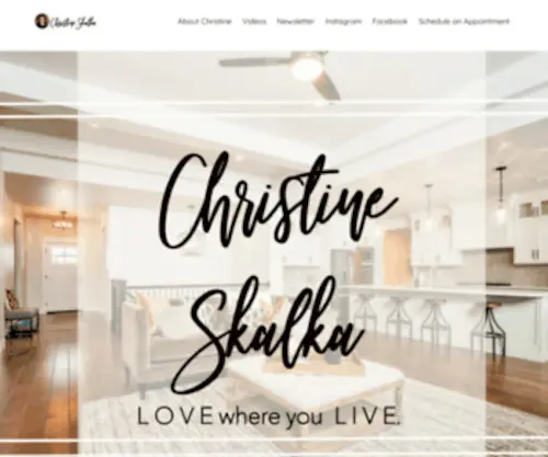 Christineskalka.com(Home Page Desktop) Screenshot