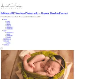 Christinlewin.com(Baltimore DC Newborn Photography) Screenshot