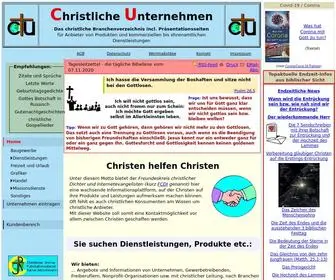 Christliche-Unternehmen.de(Christliche Unternehmen und Gewerbe) Screenshot