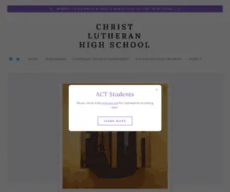 Christlutheranbuckley.com(Christ Lutheran High School) Screenshot