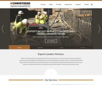 Christmanconstructors.com(Christman Constructors) Screenshot