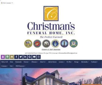 Christmansfuneralhome.com(Christman's Funeral Home) Screenshot