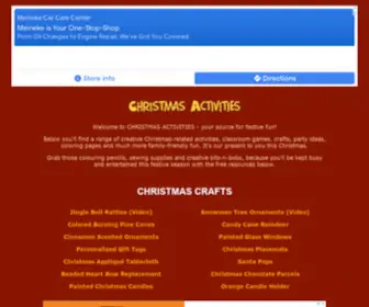 Christmas-Activities.com(Christmas Activities) Screenshot