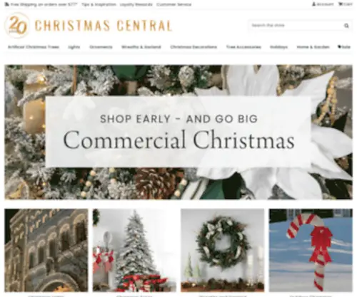 Christmascentral.com(Artificial Christmas Trees) Screenshot