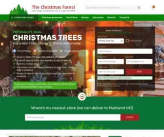 Christmasforest.co.uk(Buy Real Christmas Trees in London) Screenshot